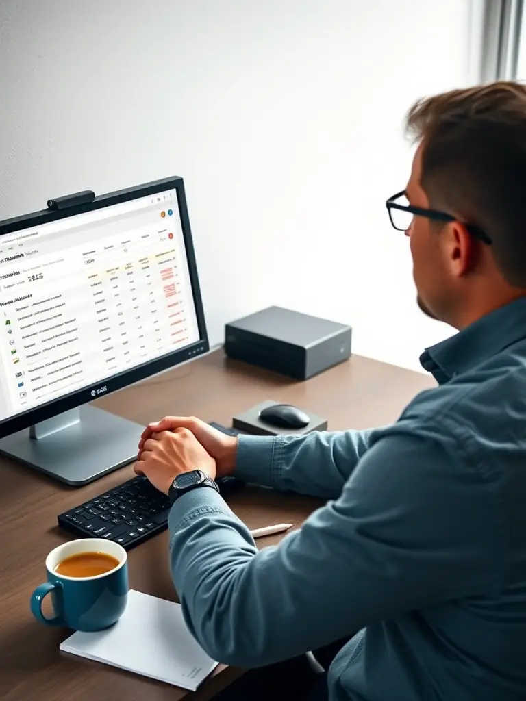 An administrator configuring custom alerts in Product 2, setting thresholds for key metrics to monitor performance.